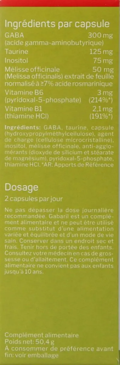 Nutrisan Gabaril 60 Capsules