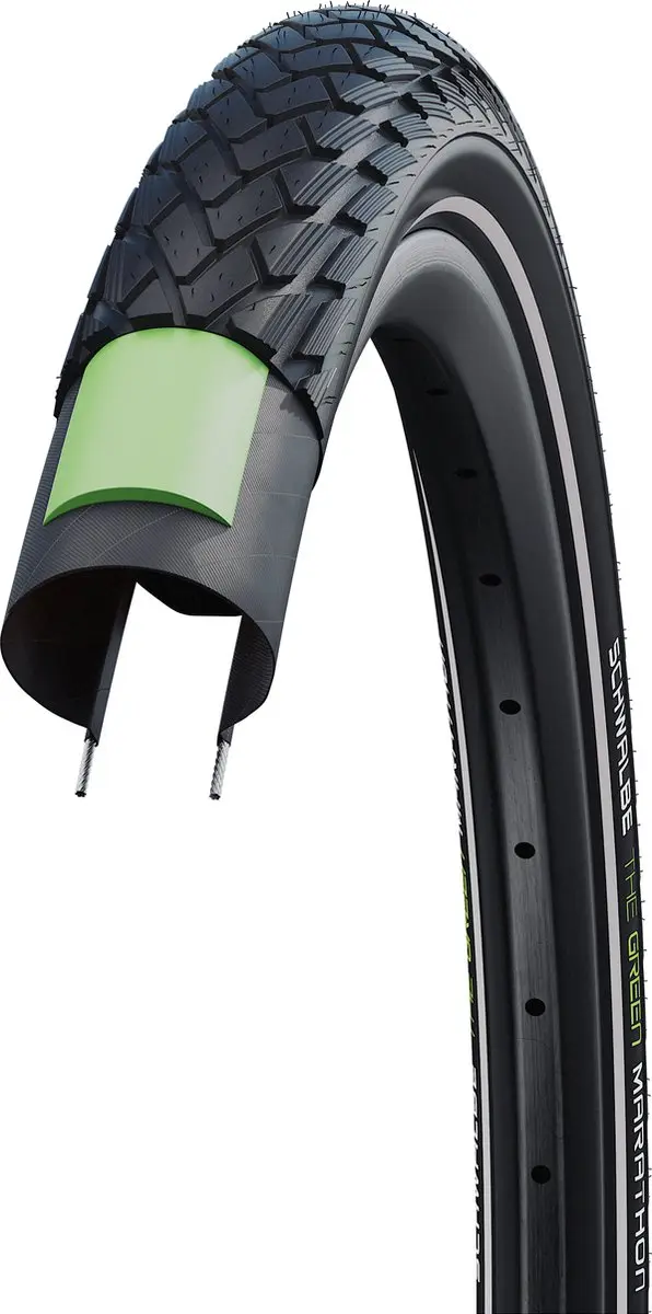 Schwalbe Green Marathon 16x1.75 Buitenband - 47-305 - Reflecterend