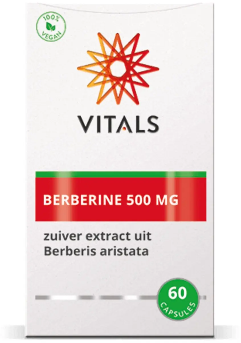 Vitals Berberine 500mg - 60 Capsules - afbeelding 5 van 6