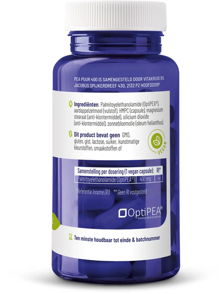 Vitakruid Pea Puur 60 Vegicaps - afbeelding 4 van 6