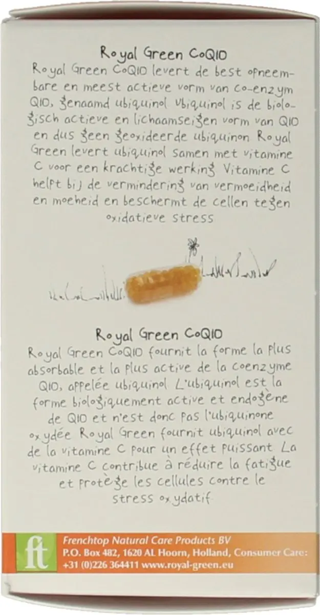 Royal Green CoQ10 60 Capsules - afbeelding 4 van 5
