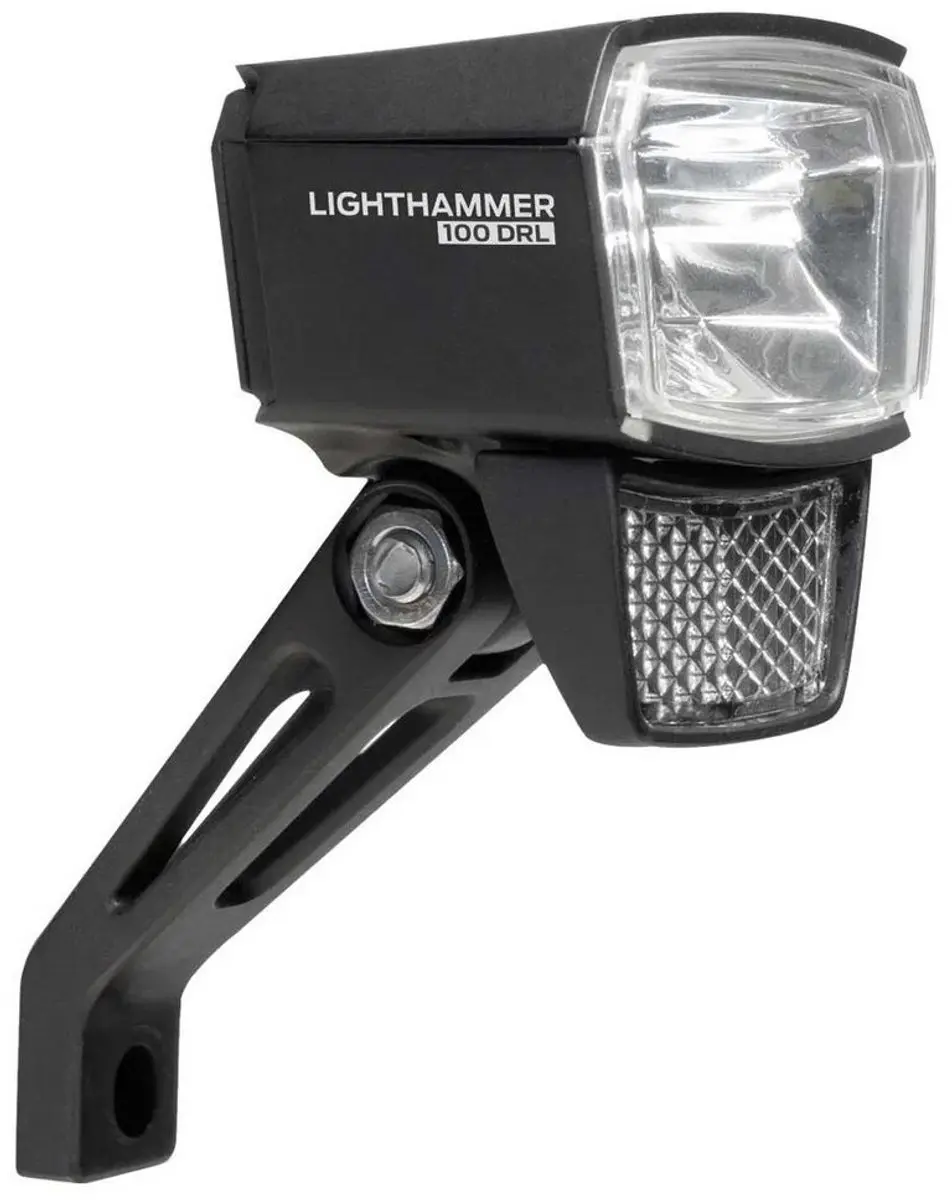 Trelock E-bikevoorlicht LS 890-T Lighthammer 100 Lux - Zwart