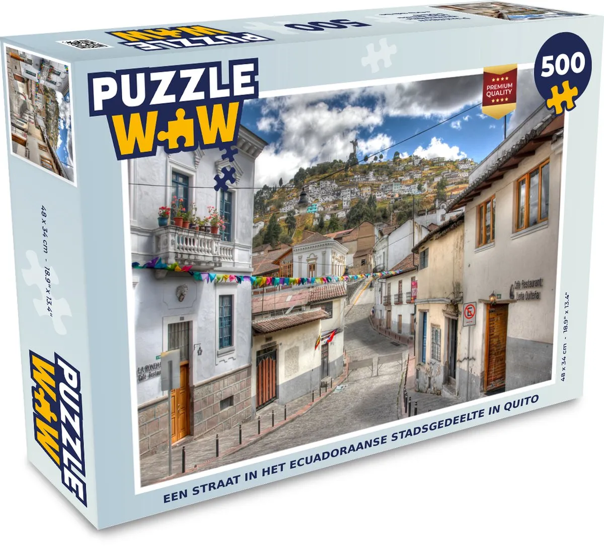 PuzzleWow Quito Legpuzzel 500 Stuks - Multicolor