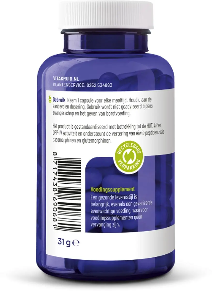 Vitakruid DPP-IV Ultimate 180 Vegicaps - afbeelding 6 van 6