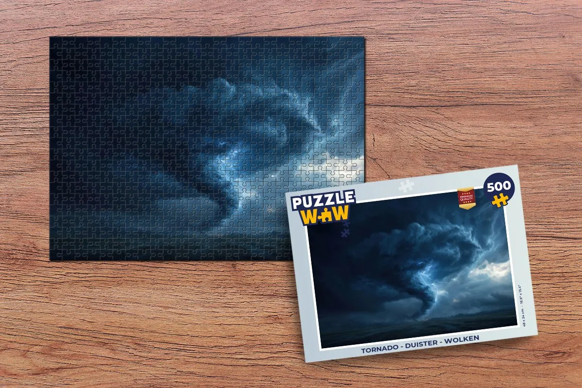 PuzzleWow Tornado Legpuzzel 500 Stuks - Bliksem