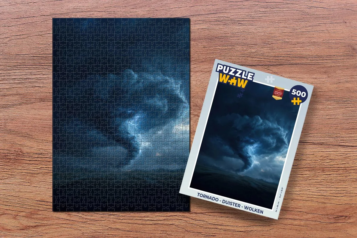 PuzzleWow Tornado Legpuzzel 500 Stuks - Bliksem