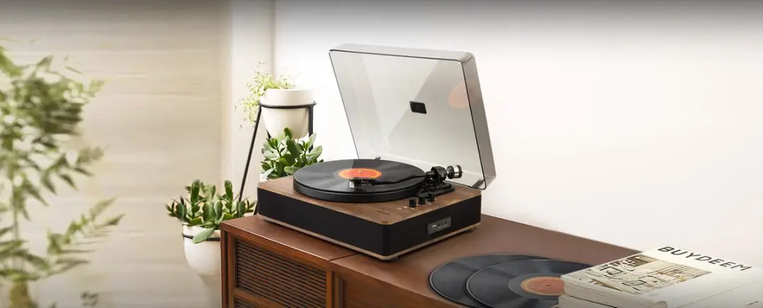 Muse MT-107BTO Stereo Platenspeler - Bluetooth & Hout - afbeelding 4 van 5