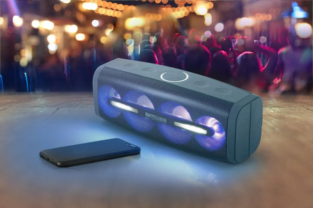 Muse M-830DJ Draagbare Bluetooth Speaker - Grijs - afbeelding 4 van 6