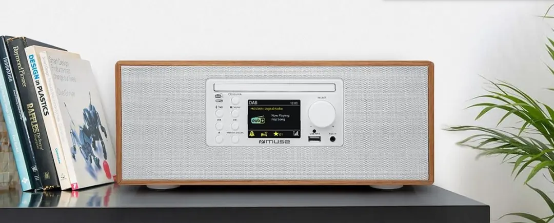 Muse M-695DBTW Micro-audiosysteem - DAB+/FM, Bluetooth, CD, USB - Wit - afbeelding 3 van 6