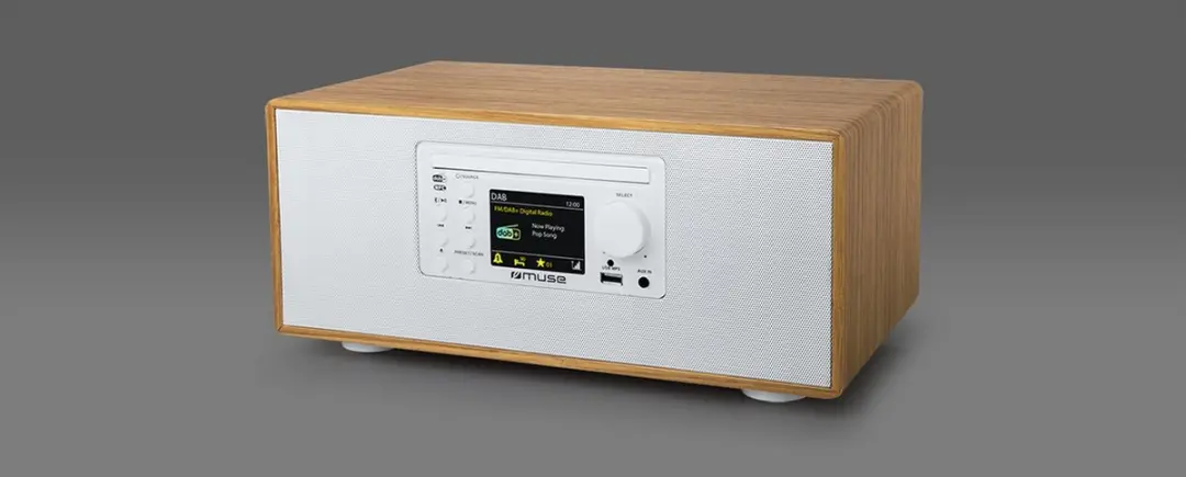 Muse M-695DBTW Micro-audiosysteem - DAB+/FM, Bluetooth, CD, USB - Wit - afbeelding 5 van 6