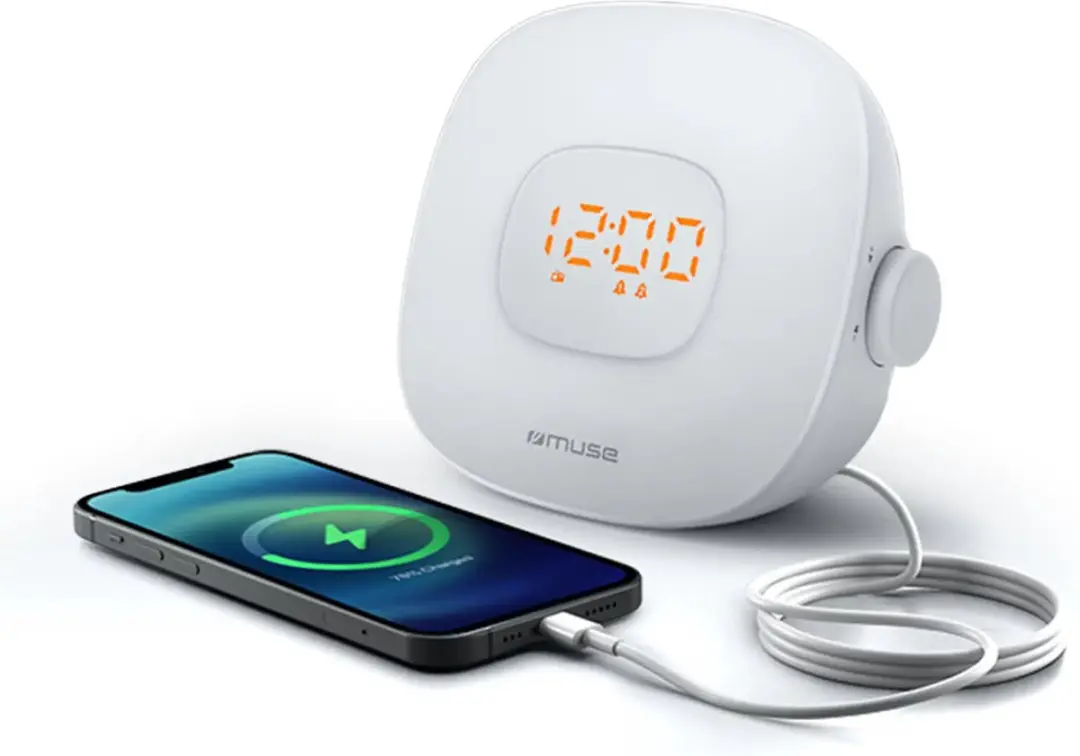 Muse ML-198CR Wekkerradio - Wake-up lamp & natuurgeluiden - Wit