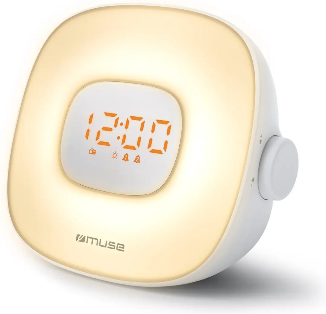 Muse ML-198CR Wekkerradio - Wake-up lamp & natuurgeluiden - Wit