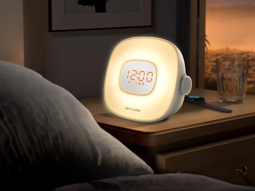Muse ML-198CR Wekkerradio - Wake-up lamp & natuurgeluiden - Wit