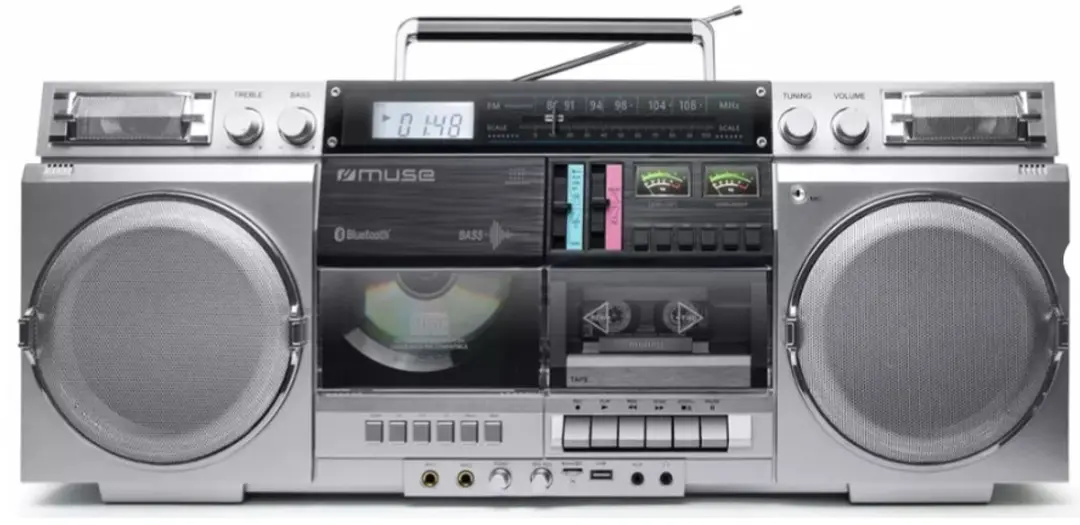 Muse M-380GBS Ghettoblaster - 80W - Zilver