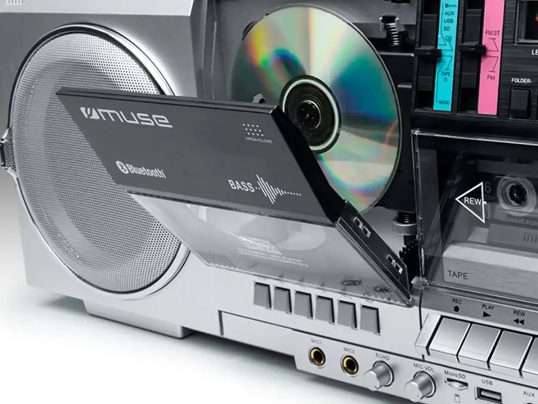 Muse M-380GBS Ghettoblaster - 80W - Zilver