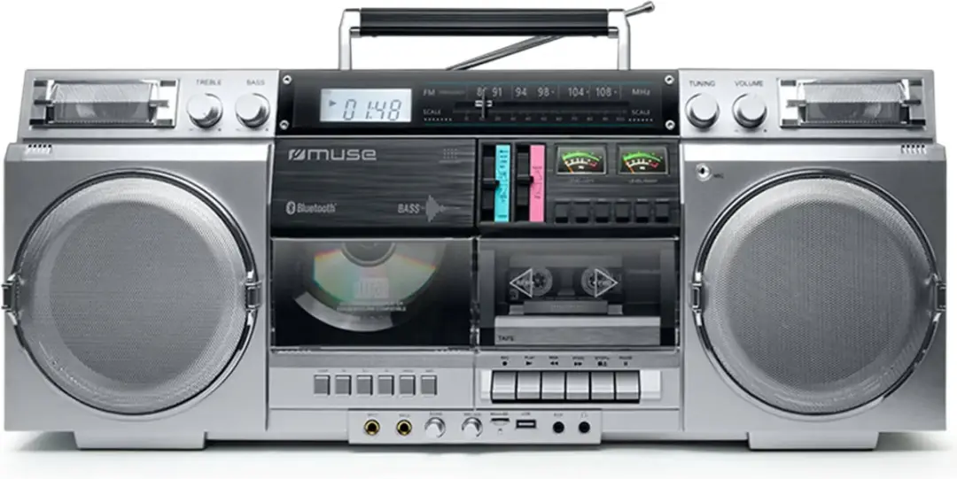 Muse M-380GBS Ghettoblaster - 80W - Zilver