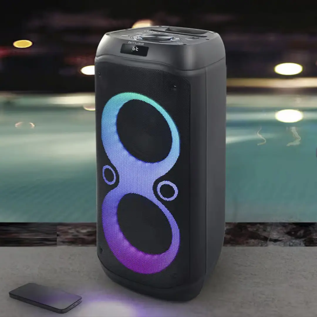 Muse M-1937DJ Bluetooth Party Speaker 600W - Zwart - afbeelding 5 van 6