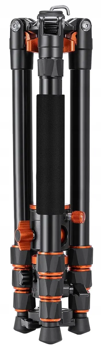 K&F Concept T254A4 Statief BH-28L Kogelkop - Max 193cm - 4 Secties - Zwart