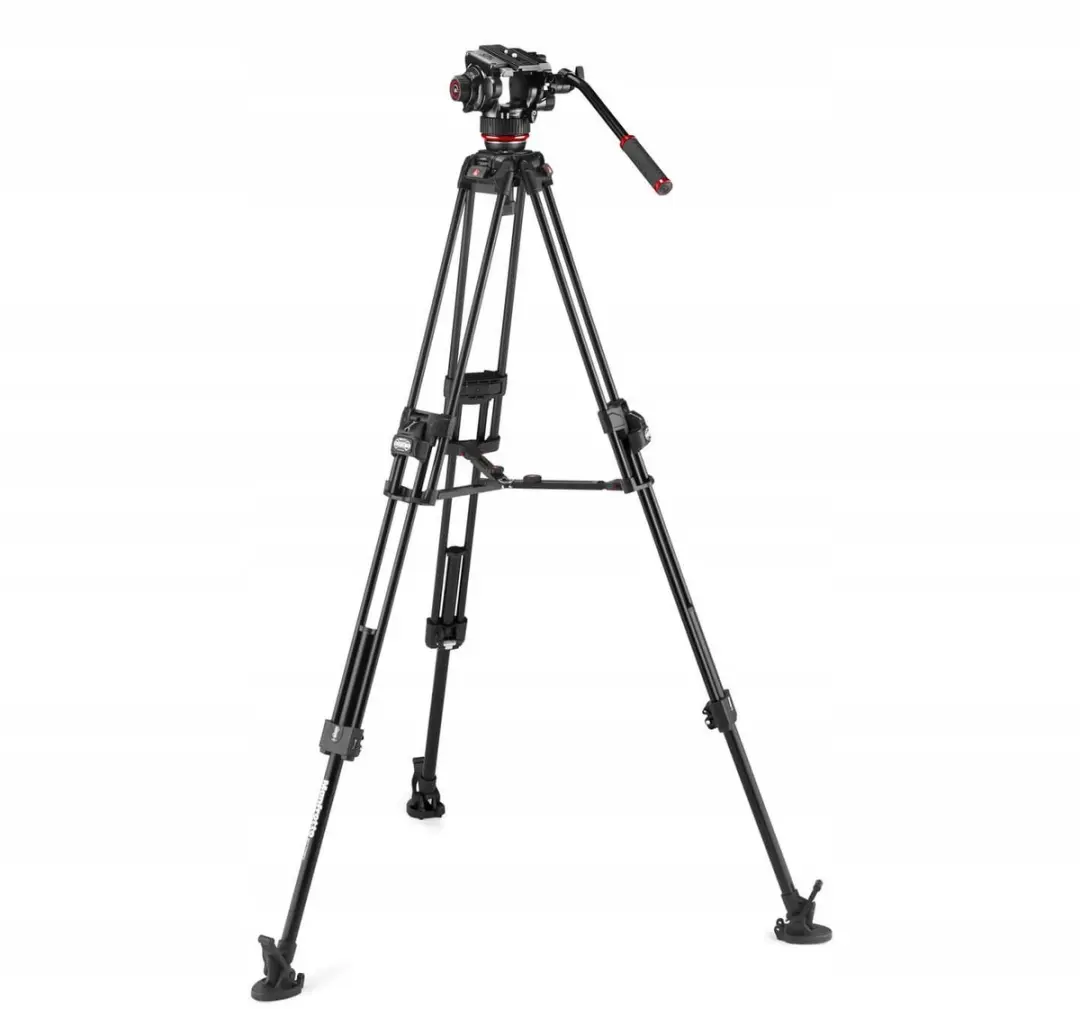 Manfrotto 645 Twin Fast Statief met 504X Videokop - Zwart