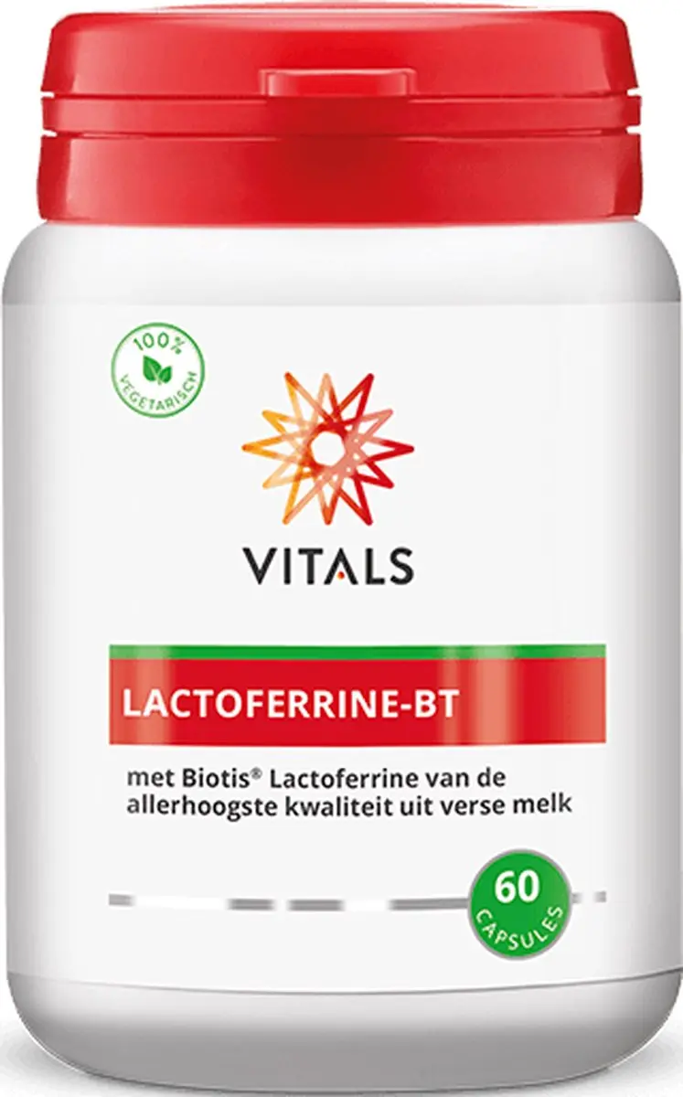 Vitals Lactoferrine-BT 60 Capsules - 23g - afbeelding 2 van 6