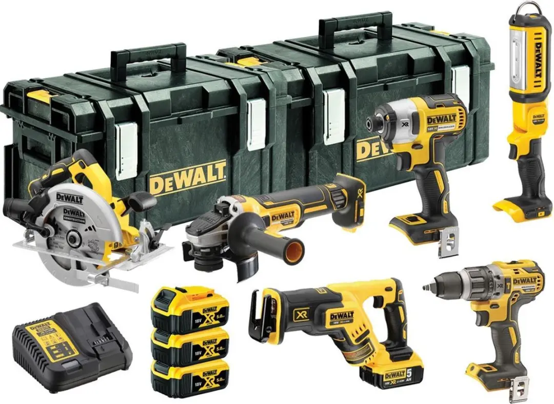 DeWALT DCK623P3 Accu combiset 6-delig 18V XR 5.0Ah in ToughSystem