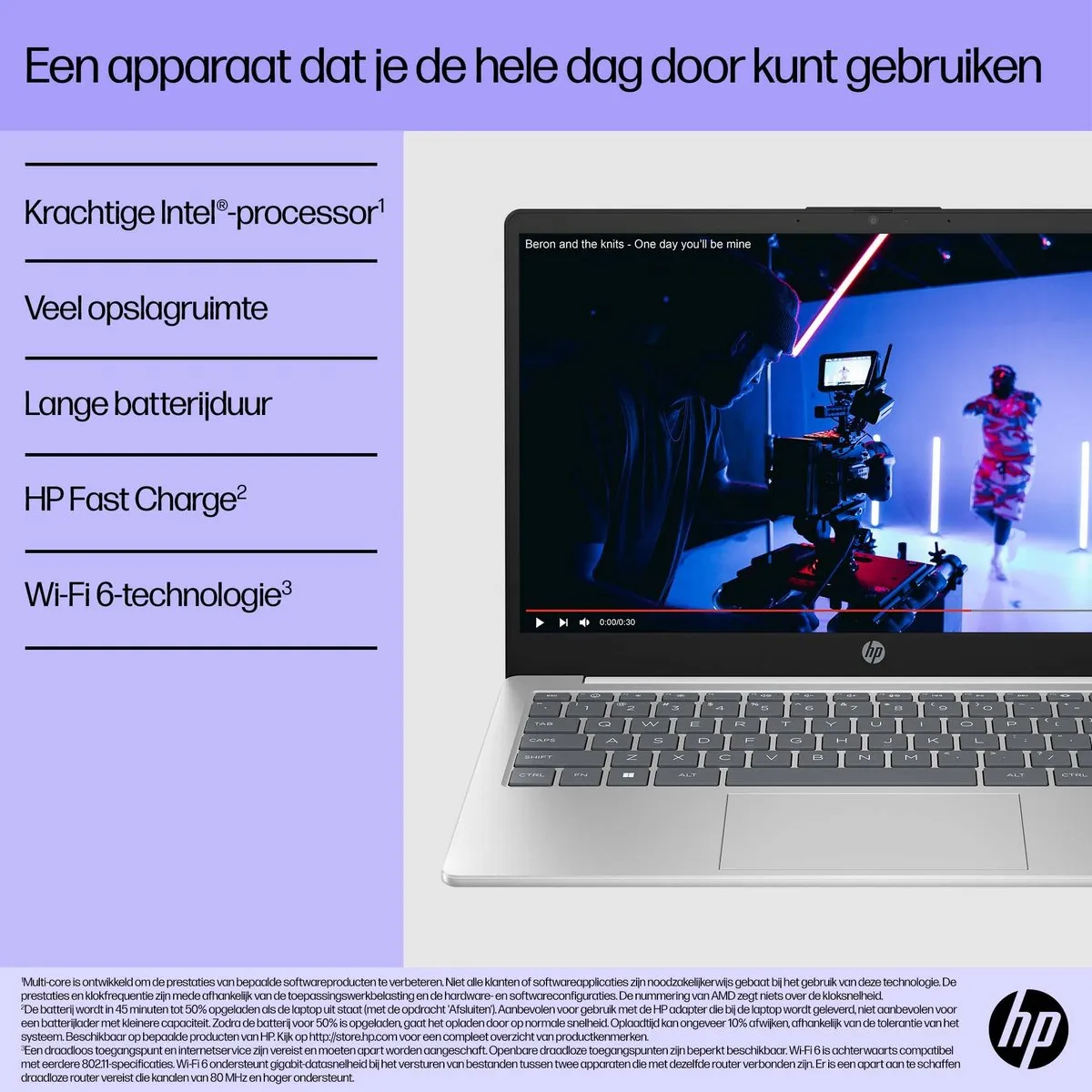 HP Laptop 14-ep0032nd i3-1315U - 8GB 512GB SSD - Zilver