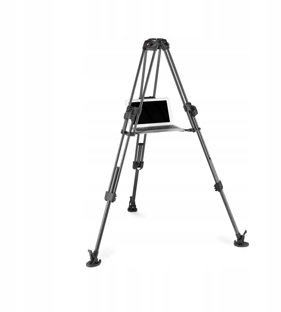 Manfrotto MVK608TWINFC Carbon Statief - Nitrotech 608 Kop - Rood/Zwart