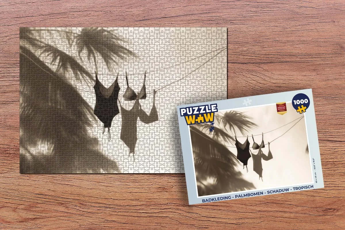 PuzzleWow Palmbomen Legpuzzel 1000 Stuks - Tropisch