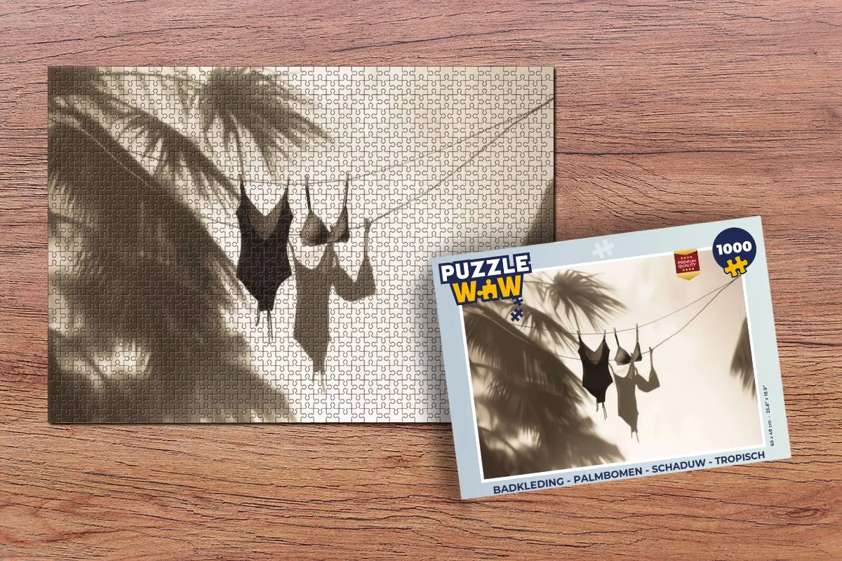 PuzzleWow Palmbomen Legpuzzel 1000 Stuks - Tropisch