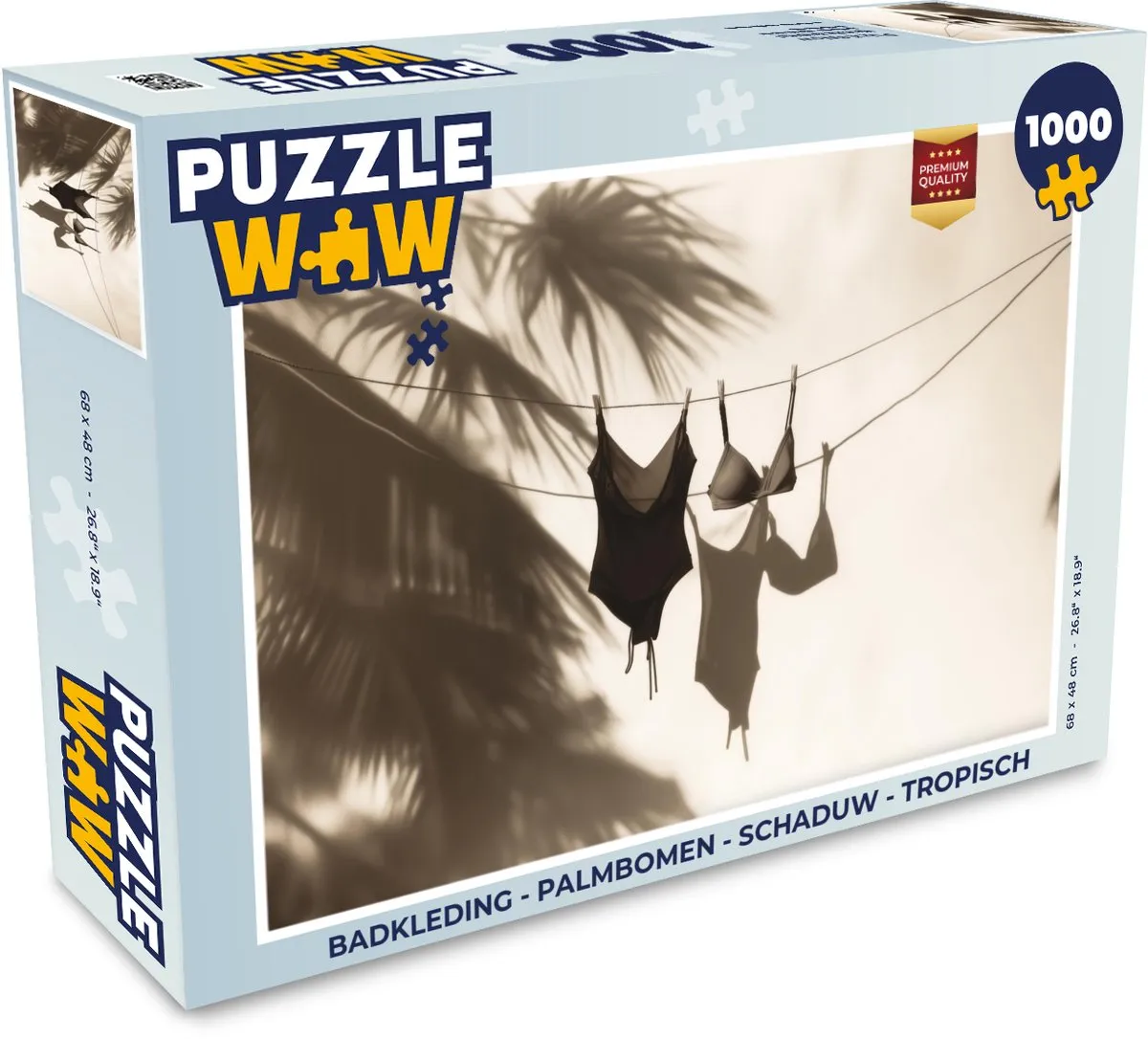 PuzzleWow Palmbomen Legpuzzel 1000 Stuks - Tropisch