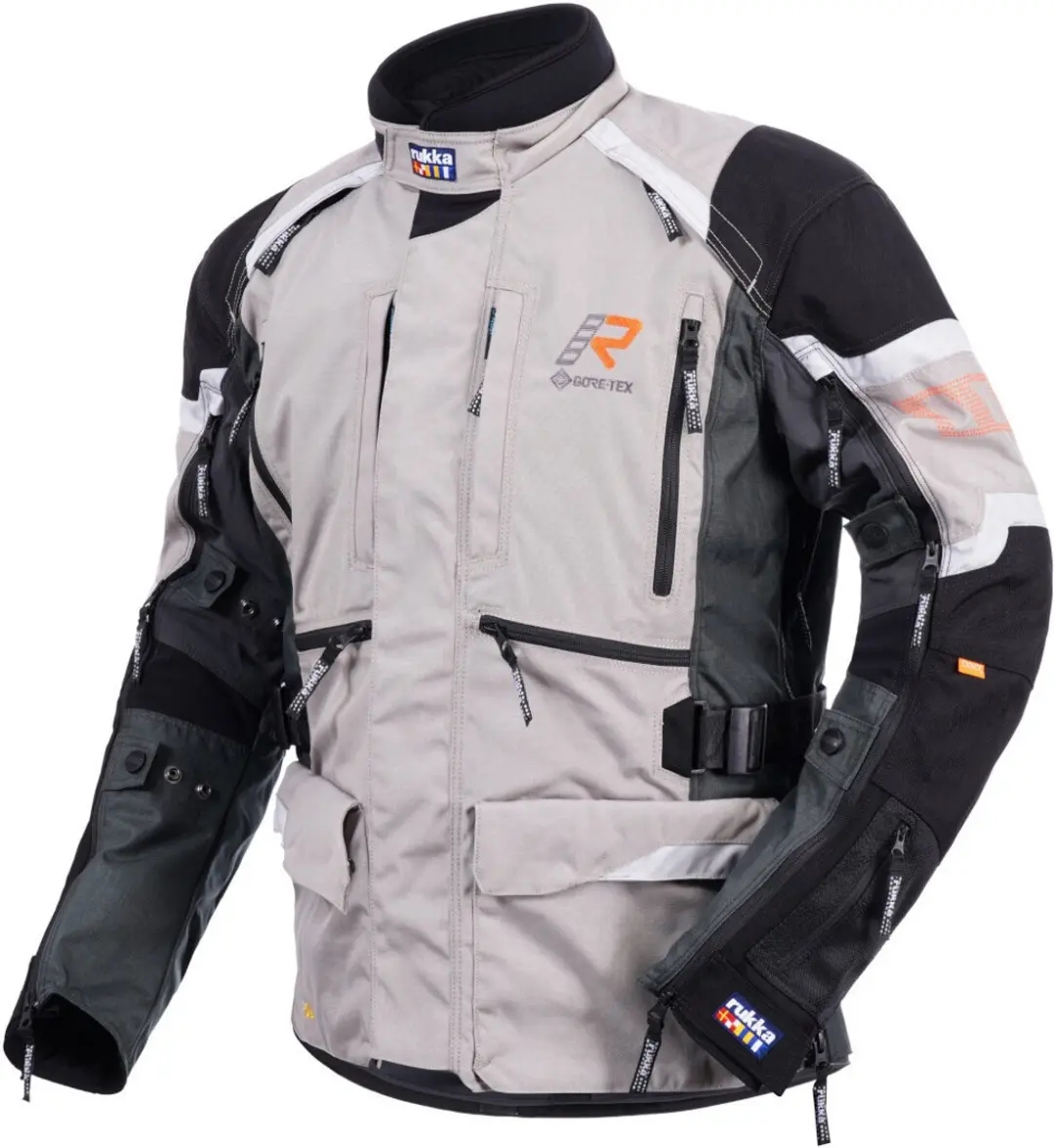 Rukka Madagasca-R Zwart Beige Textiele Motorjas