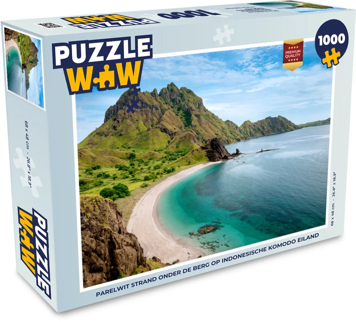 PuzzleWow Legpuzzel Komodo Eiland 1000 Stuks - Multicolor