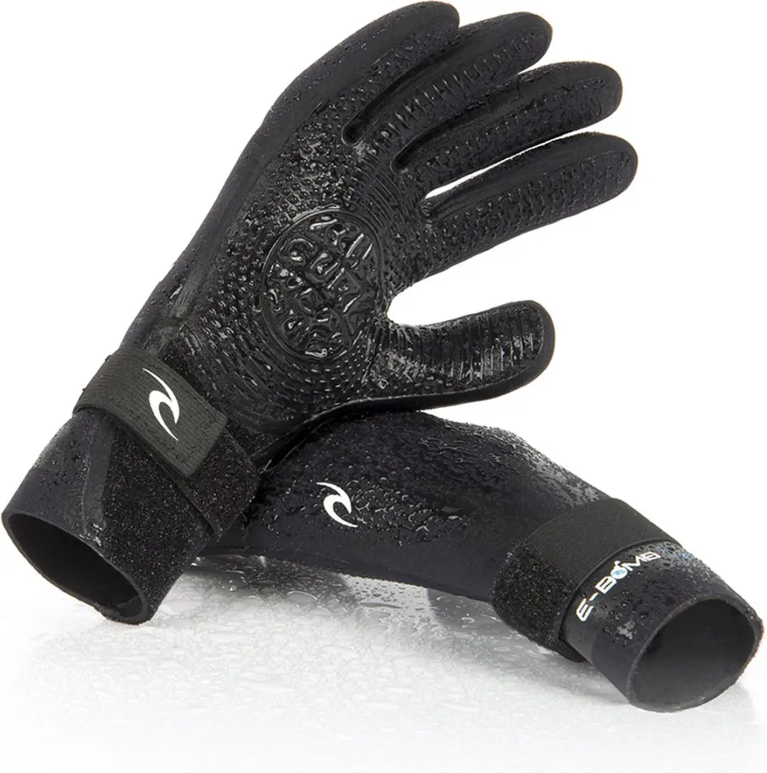 2023 Rip Curl E-Bomb 2mm 5 Finger Neoprene Gloves Black XL