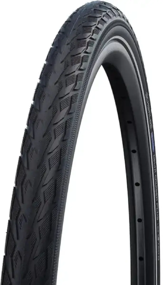 Schwalbe Delta Cruiser Plus PunctureGuard 28x1.75 Buitenband - Zwart met reflectie