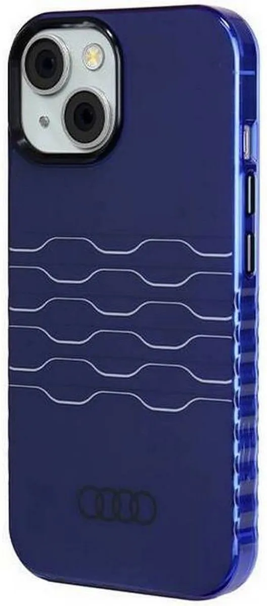 Audi IML Grille Pattern Back Case MagSafe - iPhone 15 - Blauw - afbeelding 6 van 6