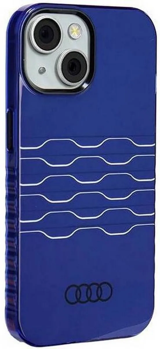 Audi IML Grille Pattern Back Case MagSafe - iPhone 15 - Blauw - afbeelding 3 van 6
