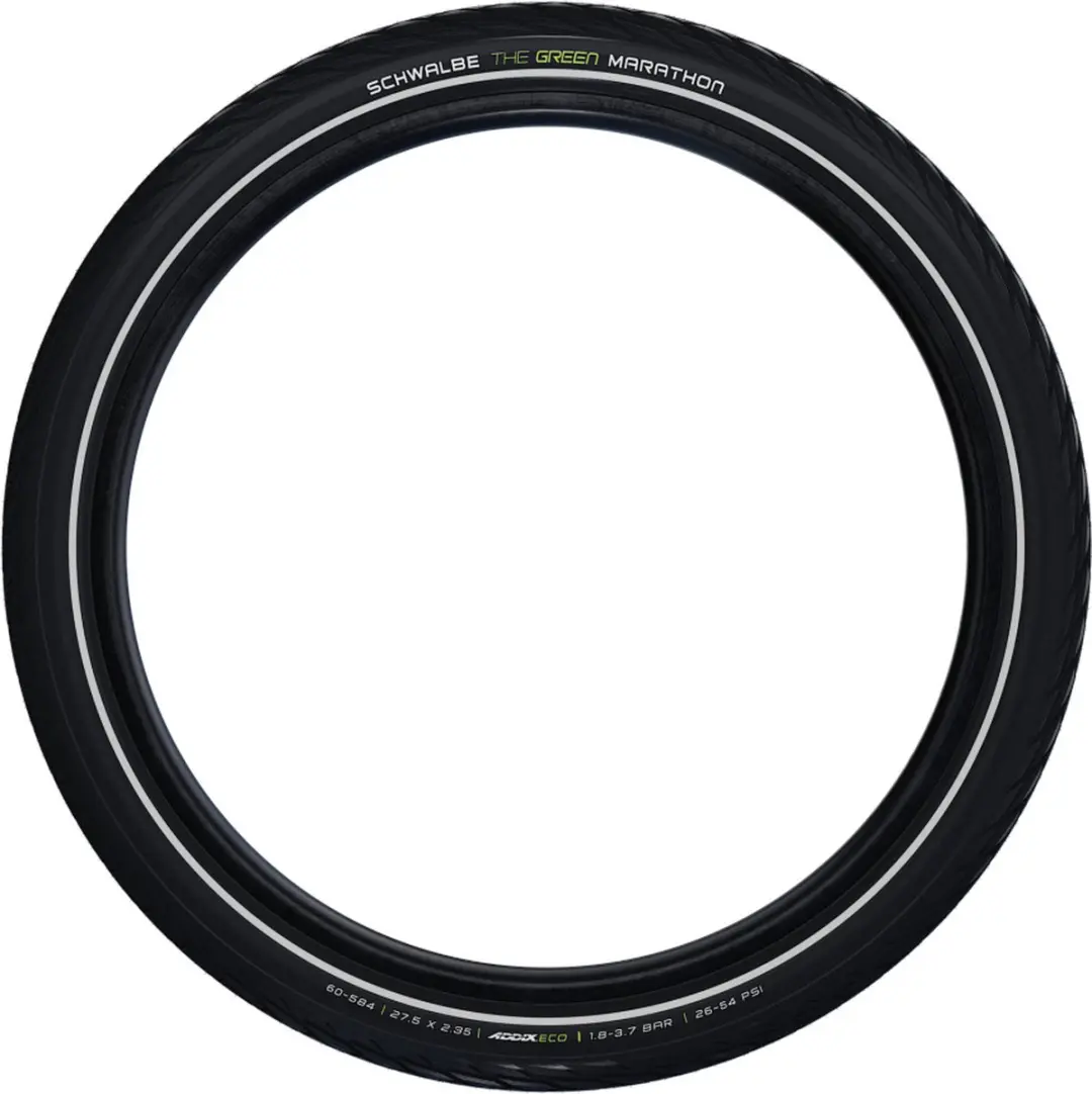 Schwalbe Green Marathon GreenGuard 20x1.75 Buitenband - Zwart met reflectie