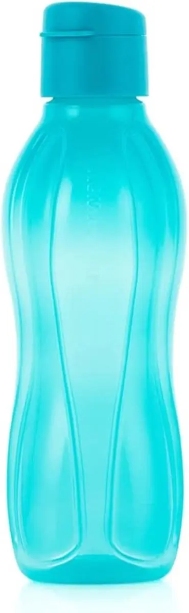 Tupperware to Go Eco 500 ml turquoise clipsluiting drinkfles eco ecofles