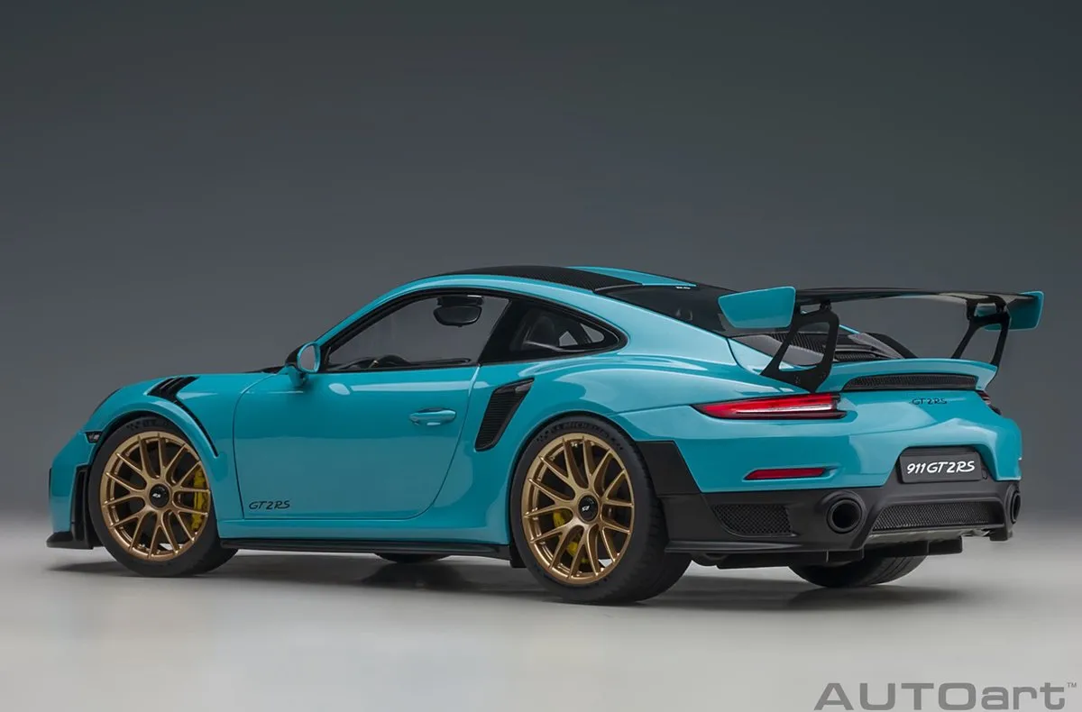 Porsche 911 (991.2) GT2 RS Weissach Package 1:18 - Blauw