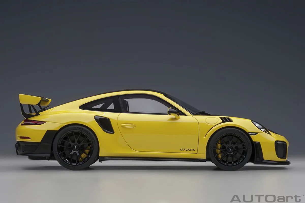 Porsche 911 (991.2) GT2 RS Weissach Package 1:18 - Blauw