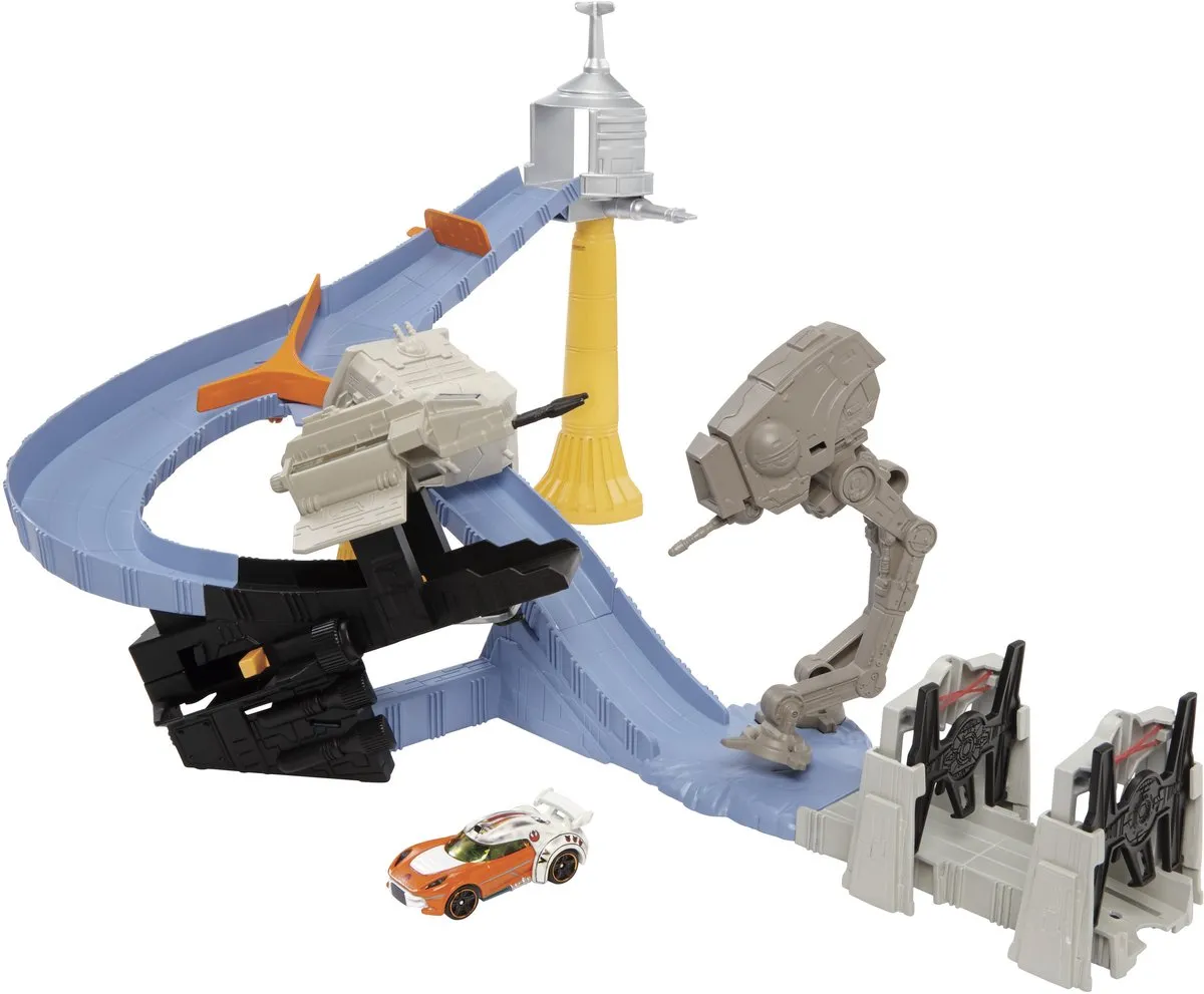 Hot Wheels Star Wars Racebaan Set CLM24 - Grijs/Zwart/Blauw