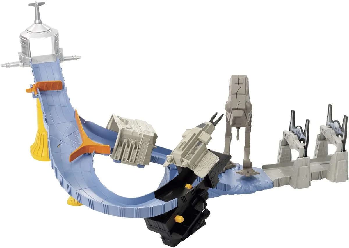 Hot Wheels Star Wars Racebaan Set CLM24 - Grijs/Zwart/Blauw