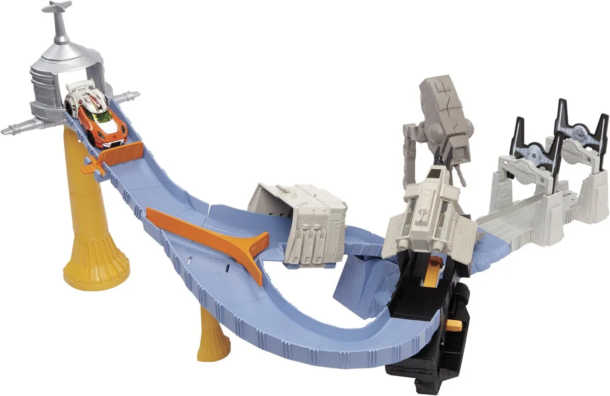 Hot Wheels Star Wars Racebaan Set CLM24 - Grijs/Zwart/Blauw