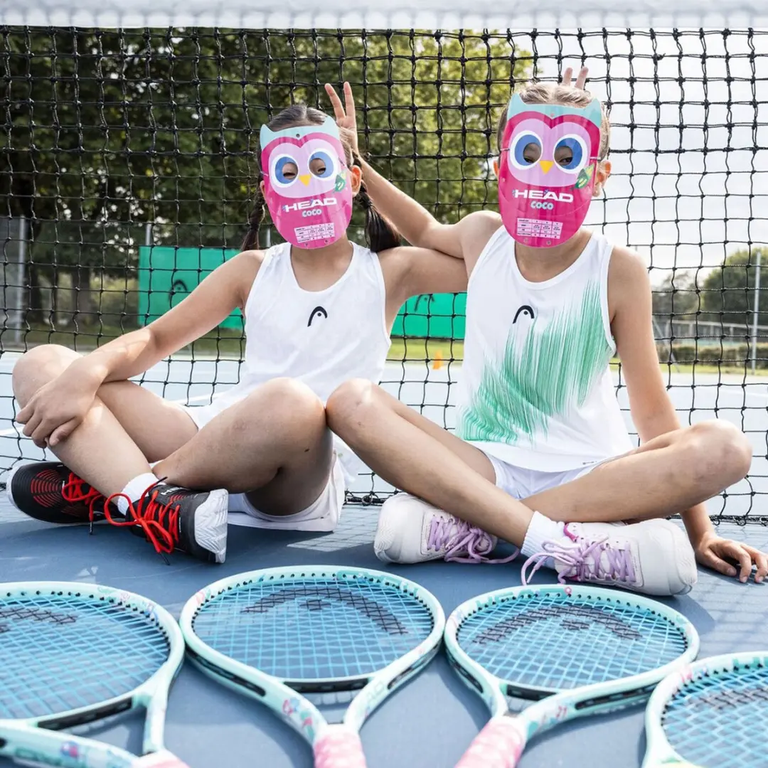 Head Coco 25 Tennisracket Junior - L5 - Groen/Rozeblauw - afbeelding 2 van 6