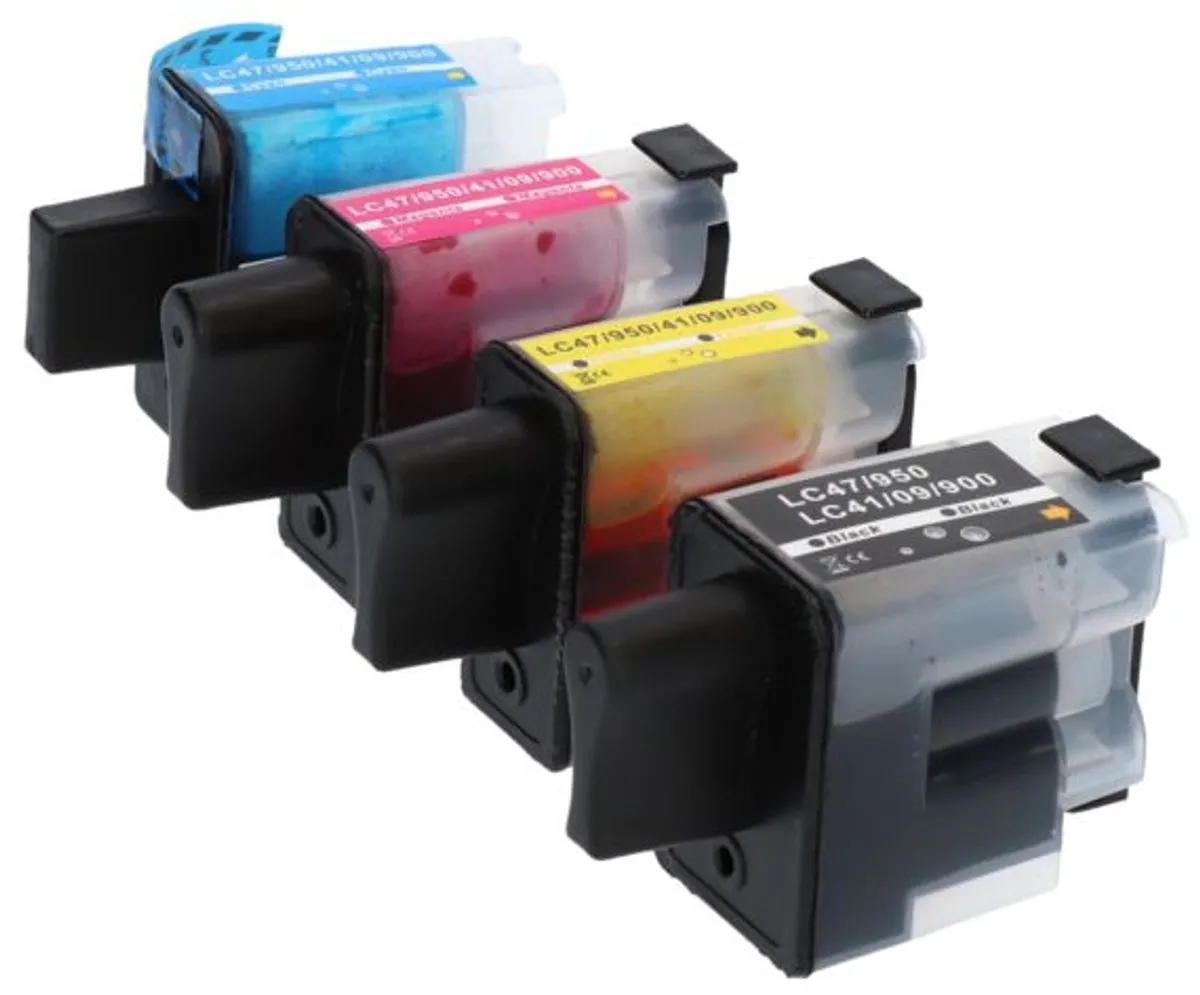 PrintAbout LC-900BK-PA2 Inktcartridge - 4 Kleuren - 1.900 pagina's
