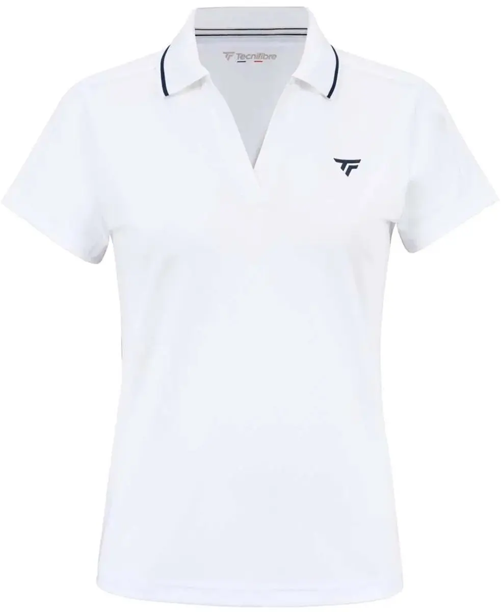 Tecnifibre Team Tech Korte Mouw Poloshirt Wit XL Vrouw