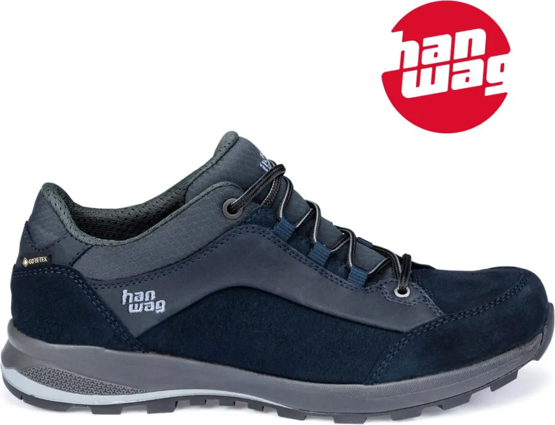 Hanwag Banks Low Lady GTX Wandelschoenen 41.5 - Navy/Asphalt
