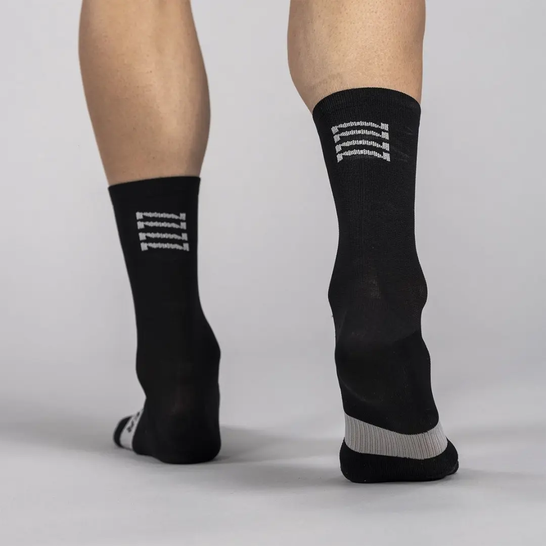 Bioracer Fietssokken Zomer Unisex - Zwart - Maat 39-41