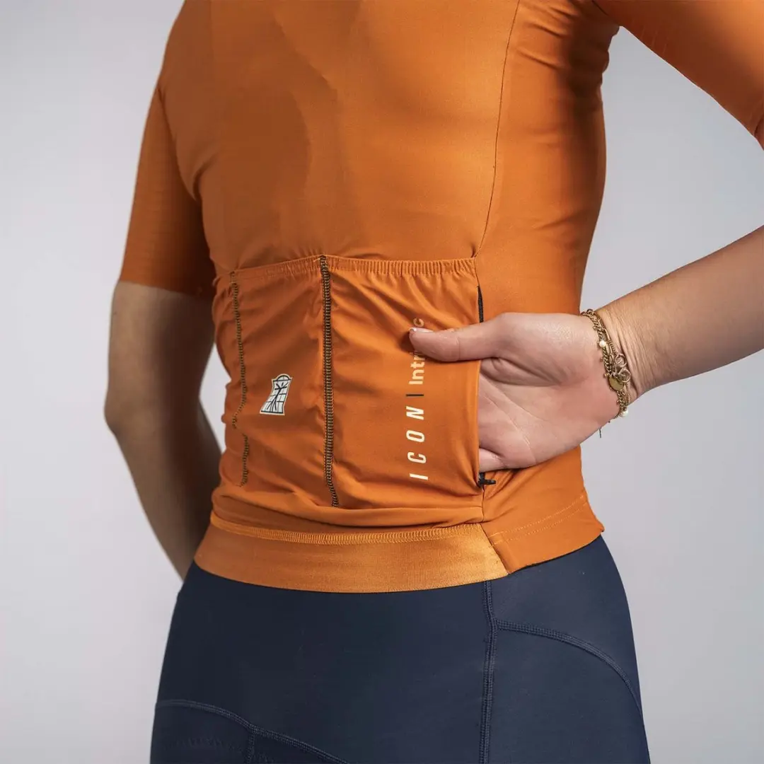 Bioracer Icon Fietsshirt Dames XXL - Rusty Ochre