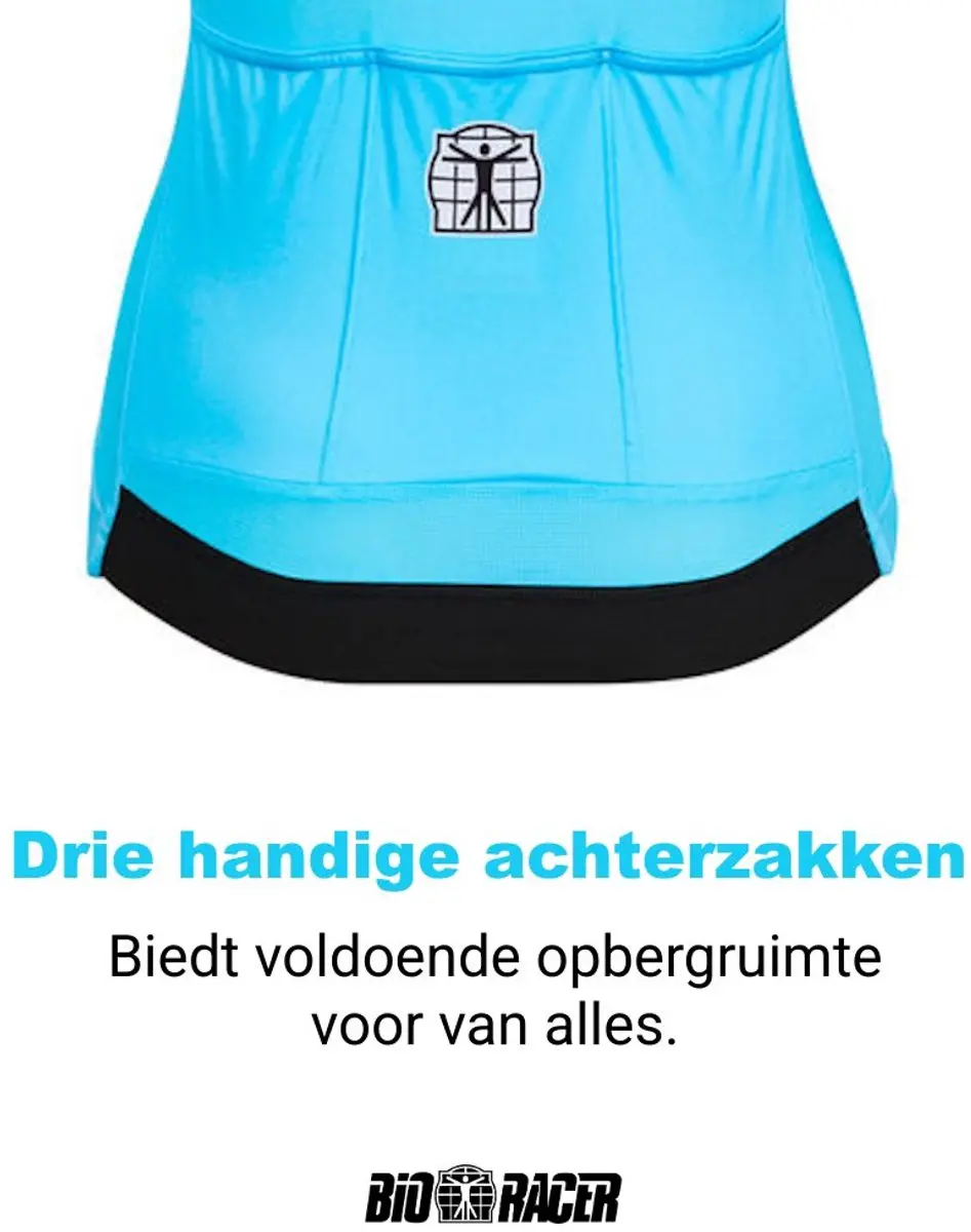 Bioracer Icon Classic Fietsshirt Dames - Blauw - XXL